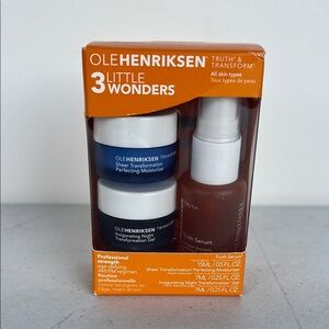 Ole Henriksen 3 Little Wonders Skincare Set Truth Serum, moisturizer, night gel
